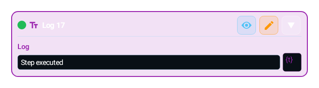 Log (LOG) block card